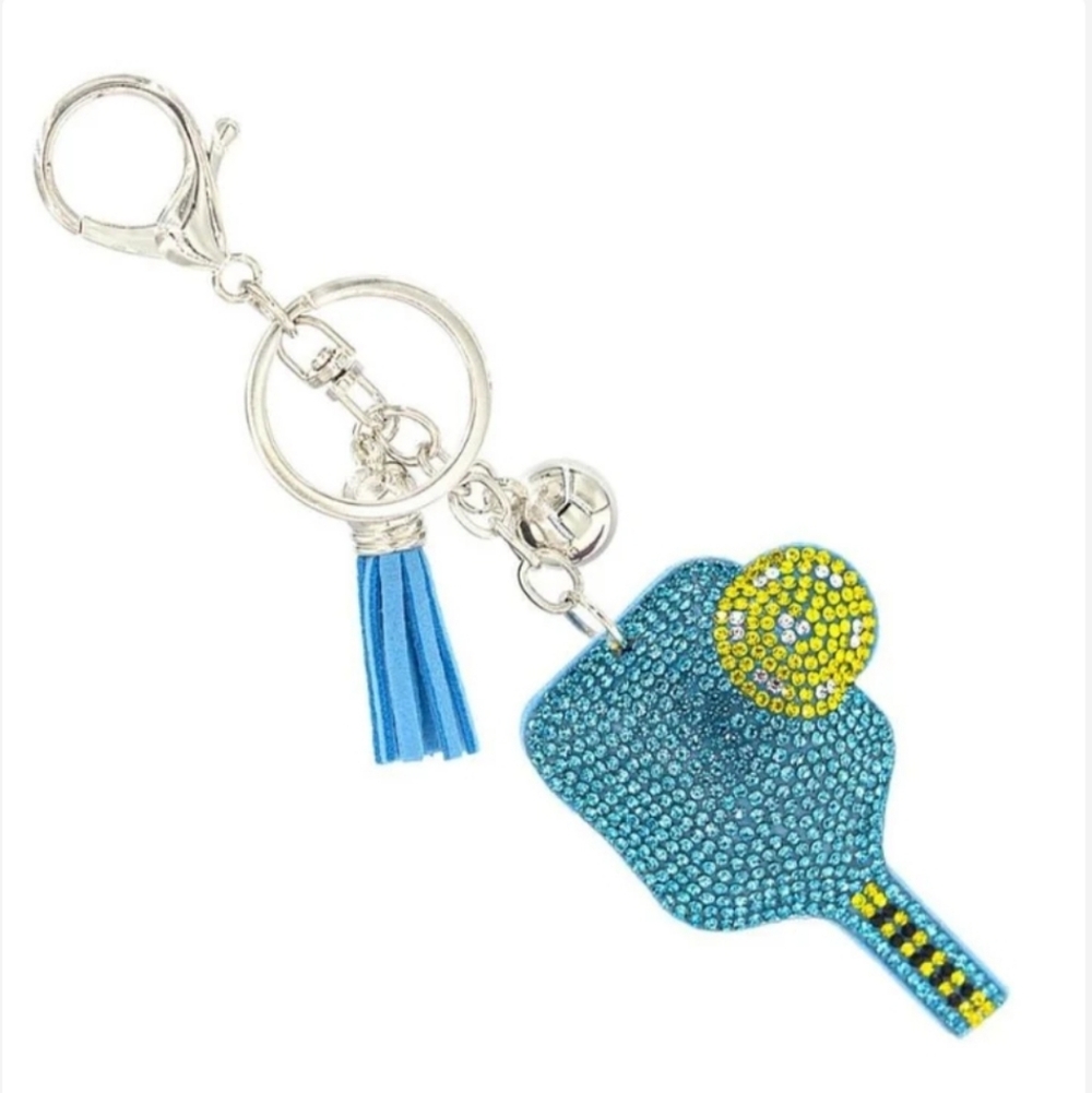 Lulla Collection Bling Pickleball Paddle Bag Charm/Keychain, NWT